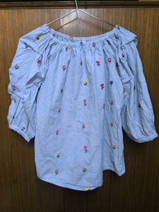 Floral Embroidered Top