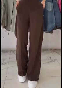 Brown Wide Leg Trousers