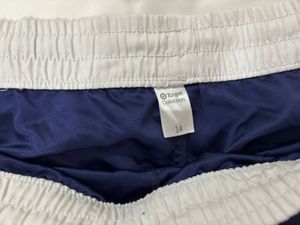 Navy &amp; White Running Shorts