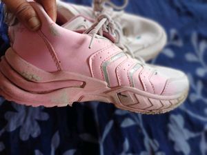Pink &amp; White Sneakers