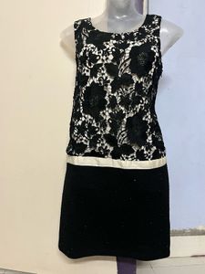 Pintrest Black Lace Mini Dress