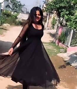 Beautiful New Georgette Black Gown🖤