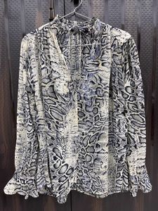 Zara Animal Print Blouse