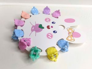 Mini Hair Claw Straberry Design 10 Pcs