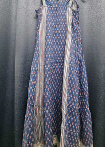 Cute Blue Dress Or Kurti With Slit In Front