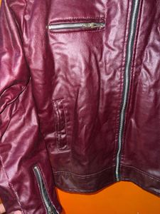 Burgundy Leather Jacket