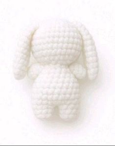 Bunny crochet keychain