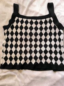 Black &amp; White Tank Top