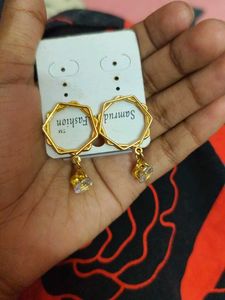 Gold Fashion Earrings