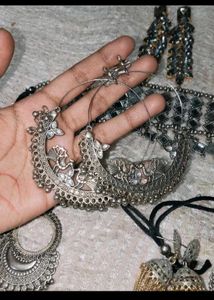 Traditional Oxidized Silver Jewelry Set