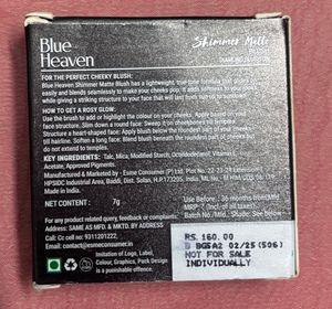 Blue Heaven Shimmer Matte Blush