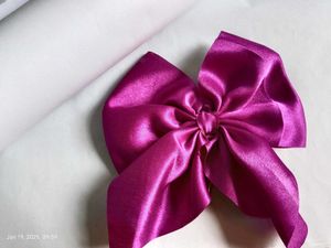 Purple Hair Bow Clip