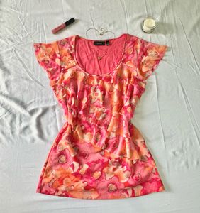 Sunset Petal Frill Top