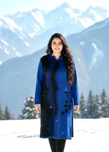 Blue Winter Kurta
