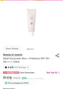Beauty Of Joseon Sunscreen