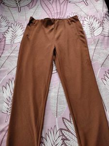 🌸Brown Fig Tapered Flat - Front Trousers