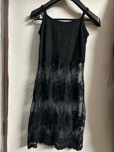 Black Lace Mini Dress