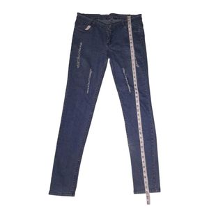 Sizzler Ripped Blue Denim Jeans Size: 34