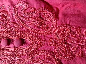 Pink Embroidered Top