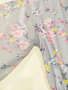 Pretty Grey Floral Dress