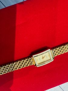 Lamex Golden Watche For Women