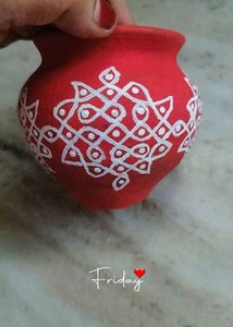 Rangoli On Pot