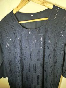Black Sequence Kurthi