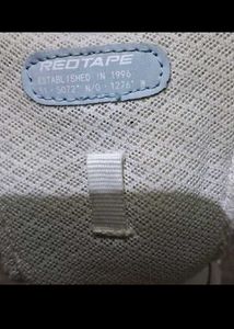 Red Tape White Mid-Top Sneakers