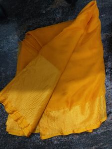 Mustard Saree Haldi- Ready