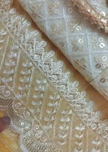 Golden Saree With Stitched Blouse