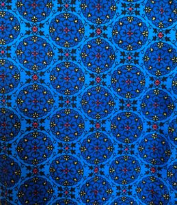 DressBerry Women Blue and Black Printed Scarf