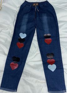Heart Denim Jeans