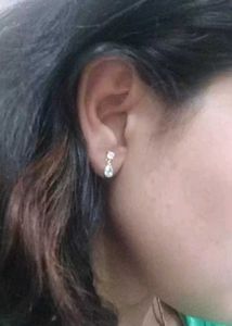 925 Real Silver Drop Earrings (18k Gold Plated)