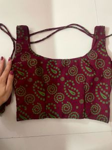 Maroon &amp; Green Lehenga Set