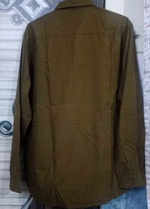 Byford Olive Base Blue Dot Shirt