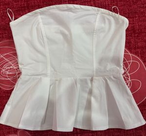 H&M Peplum tube Top