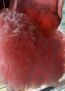 Pink Colour Baby Frock And White Pink Colour Slipers