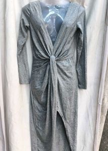 111511. Stylish Grey Maxi Dress