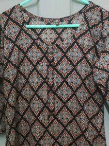Cotton Ajrak Print 3 Piece Churidar Set