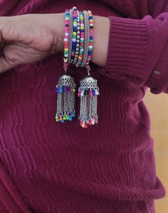 Colorful Jhumka Bracelet (bohemian style)