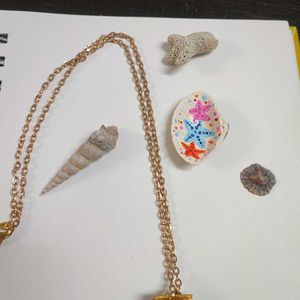 Pink Seashell Necklace ⋆｡𖦹 ˚ 𓇼 ˚｡⋆