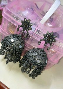 Vintage Silver Jhumka Earrings