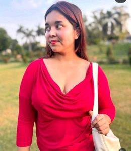 Gorgeous Red Cowl-Neck Top
