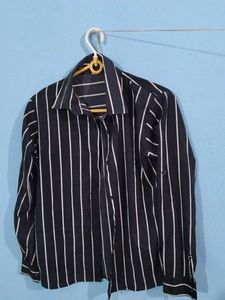 Striped Button-Down Shirt