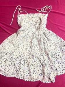 Spotted White Dress