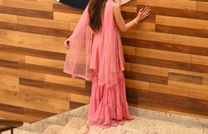 Pink Embroidered Kurta Set