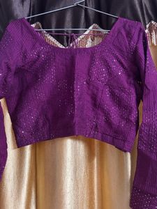 Purple Lehenga Choli With Duppata