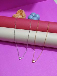 Set Of Two Heart Shape Necklace