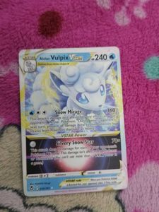 Snow Vulpix Pokemon Card