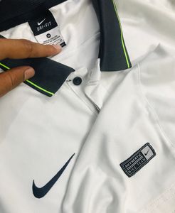 🇹🇭Nike White &amp; Green Polo